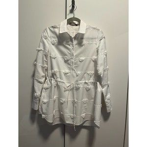 NWOT Lela Rose White Blouse Size 6/8